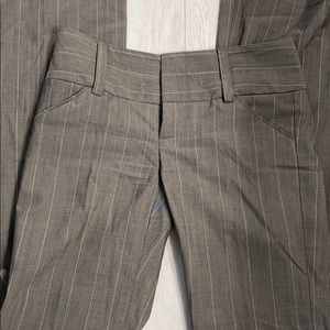 Alice + Olivia Gray Pinstripe Pants